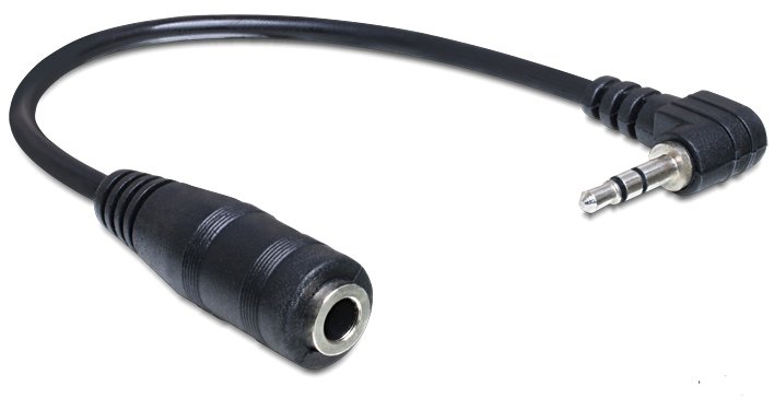 Delock Audio-Adapter - Stereo Mikro-Stecker männlich zu mini-phone stereo 3.5 mm weiblich