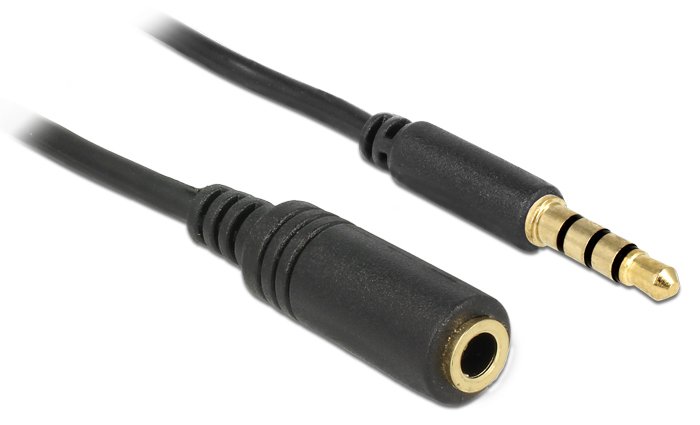 Delock Audioverlängerungskabel - mini-phone stereo 3.5 mm weiblich zu mini-phone stereo 3.5 mm männlich von LumaTech