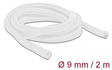Delock Braided Sleeving self-closing - Geflechtschlauch - Weiß von LumaTech