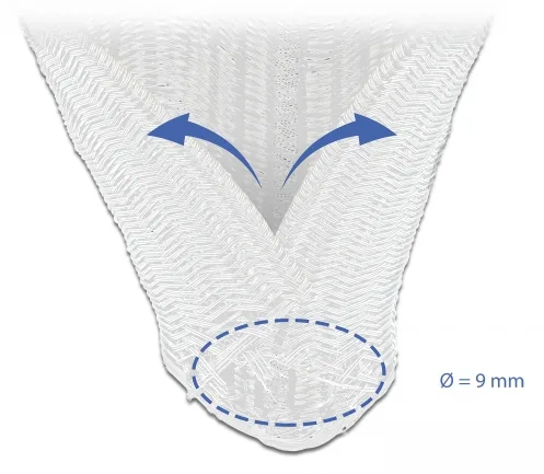 Delock Braided Sleeving self-closing - Geflechtschlauch - Weiß, Ansicht 4
