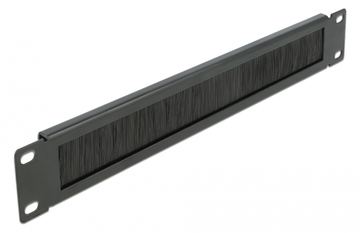 Delock Cable Management Brush Strip - Kabelmanagementblende mit Bürste - Schwarz - 1U - 48.3 cm (19) von LumaTech