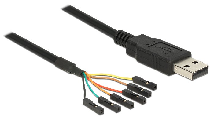Delock Converter USB 2.0 > Serial-TTL 6 pin pin header connector individually 1.8 m (3.3 V)