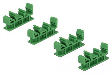 Delock DIN-Schienenklammer - grün (Packung mit 4) von LumaTech