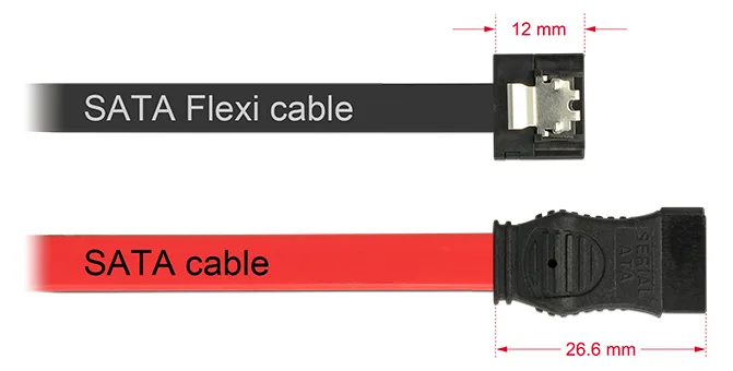 Delock FLEXI - SATA-Kabel - Serial ATA 150/300/600 - SATA (W), Ansicht 2