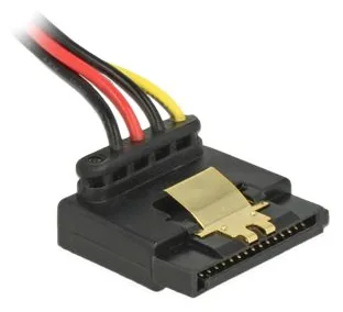 Delock Floppy 4 pin female > SATA 15 pin female metal - Netzteil - 4-Pin-Mini-Stromversorgungsstecker (R), Ansicht 2