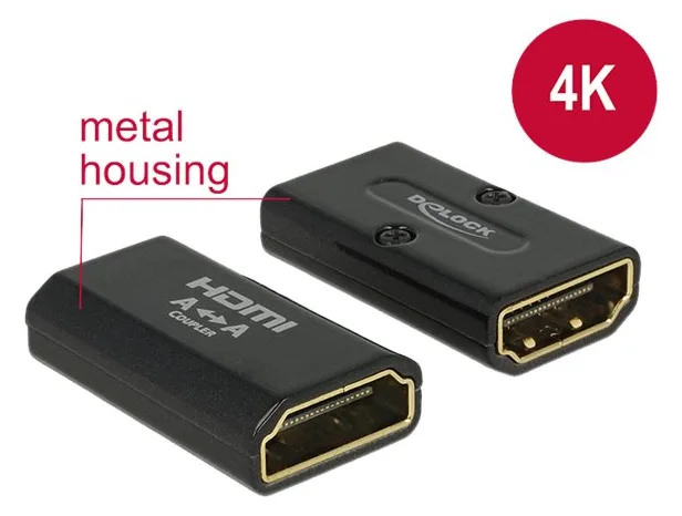 Delock HDMI Kupplung - HDMI (W) bis HDMI (W), Ansicht 2