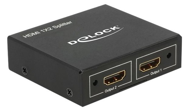 Delock HDMI Splitter 1 x HDMI in > 2 x HDMI out 4K