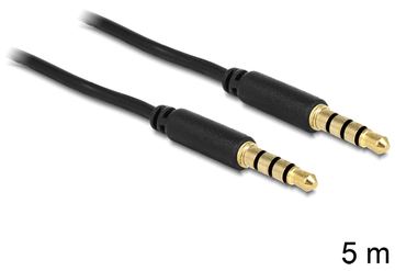 Delock Headset-Kabel - 4-poliger Mini-Stecker (M) - Schwarz von LumaTech
