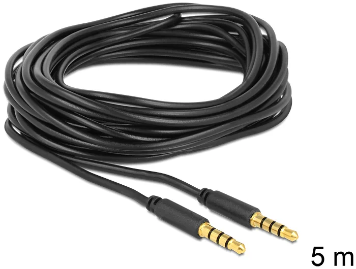 Delock Headset-Kabel - 4-poliger Mini-Stecker (M) - Schwarz, Ansicht 2