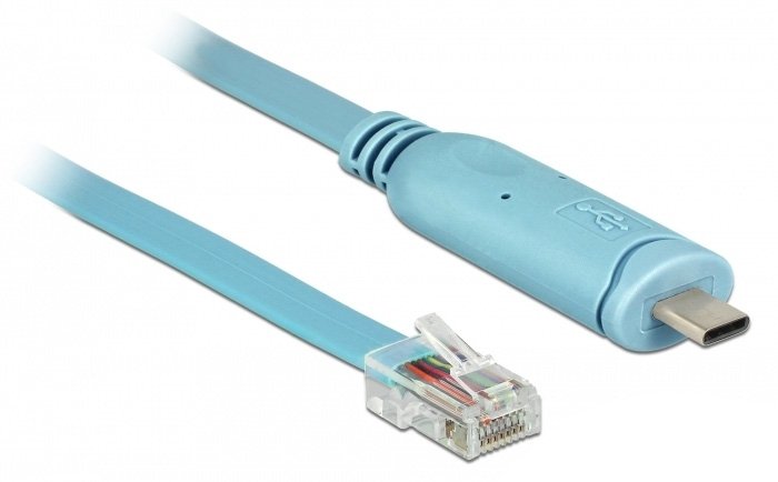 Delock Kabel seriell - 24 pin USB-C (M) zu RJ-45 (M)