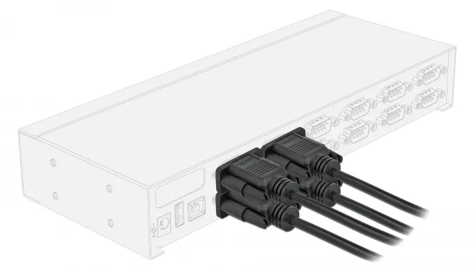 Delock Kabel seriell - DB-9 (W) zu DB-9 (W), Ansicht 3