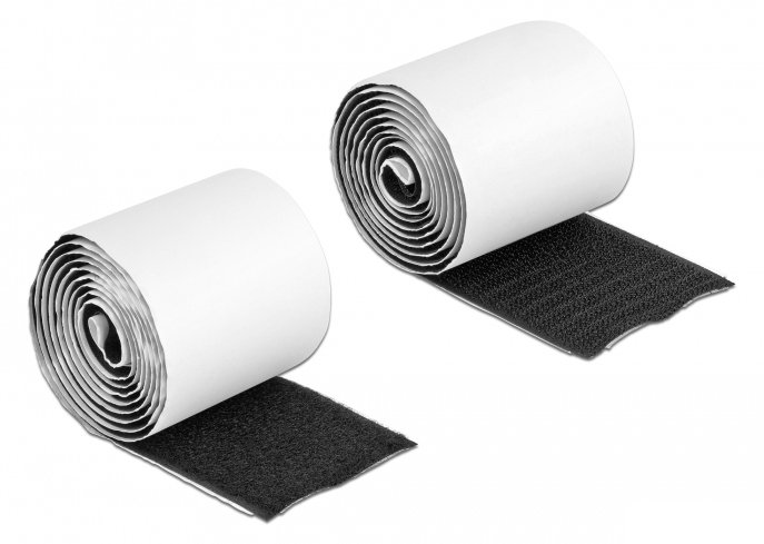 Delock Kabelbinderrolle - 1 m - Schwarz