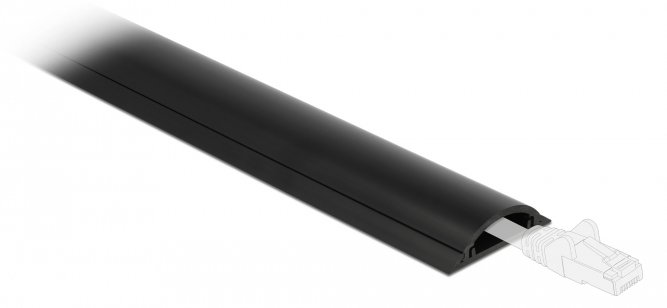 Delock Kabelkanal - 1 m - Schwarz von LumaTech