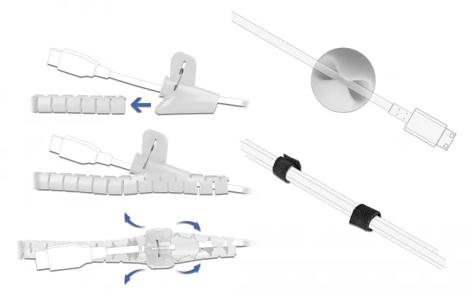 Delock Kabel-Organizer-Set für Kabel, Ansicht 2
