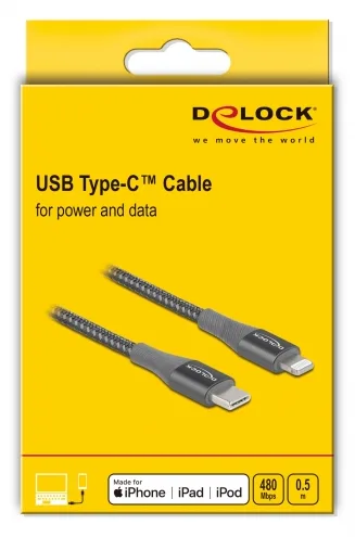 Delock Lightning-Kabel - 24 pin USB-C männlich zu Lightning männlich, Ansicht 4