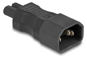 Delock Netzteil - power IEC 60320 C7 zu IEC 60320 C14 - 250 V - 2.5 A - Schwarz von LumaTech