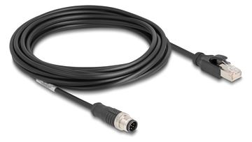 Delock Netzwerkkabel - 8-polig M12 (M) zu RJ-45 (M) von LumaTech