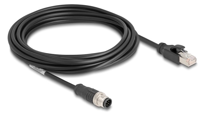 Delock Netzwerkkabel - 8-polig M12 (M) zu RJ-45 (M)