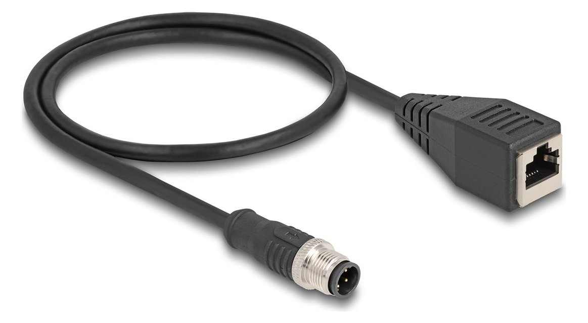 Delock Netzwerkkabel - M12 (4-polig) (M) zu RJ-45 (W)