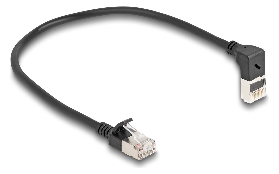 Delock Patch-Kabel - RJ-45 (M) nach oben angewinkelt zu RJ-45 (M)