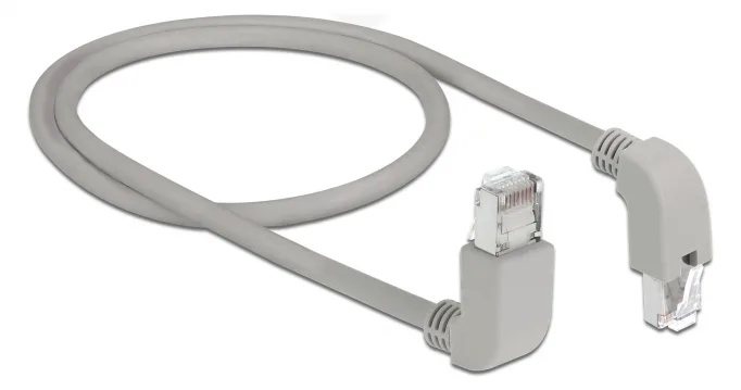 Delock Patch-Kabel - RJ-45 (M) nach oben gewinkelt zu RJ-45 (M) - Cat 6, Ansicht 3