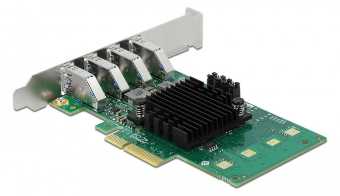 Delock PCI Express x4 Card to 4 x external USB 3.0 Quad Channel von LumaTech