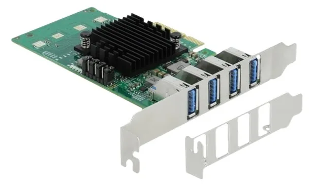 Delock PCI Express x4 Card to 4 x external USB 3.0 Quad Channel, Ansicht 4