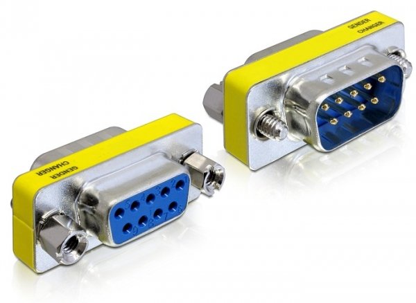 Delock Port Protector - DB-9 (M) zu DB-9 (W)