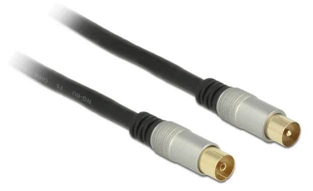 Delock Premium - Antennenverlängerungskabel - IEC-Anschluss (W), Ansicht 3