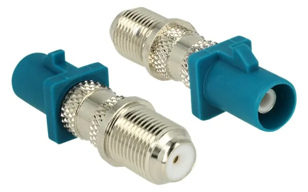 Delock RF-Adapter - F-Stecker (R) bis FAKRA Z-Anschluss (S), Ansicht 2