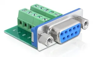 Delock Serieller Adapter - DB-9 (W) zu 10-poliger Anschlussblock (W), Ansicht 2