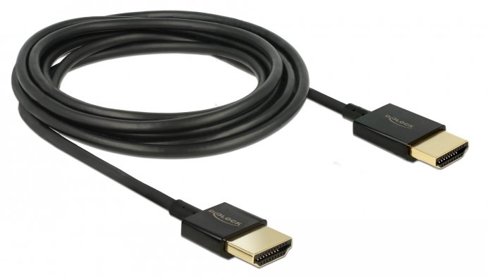 Delock Slim High Quality - HDMI mit Ethernetkabel - HDMI (M)