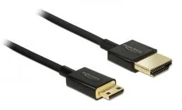 Delock Slim Premium - HDMI mit Ethernetkabel - mini HDMI (M), Ansicht 2