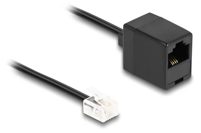 Delock Telefonkabel - RJ-11 (M) zu RJ-45 (W), Ansicht 2