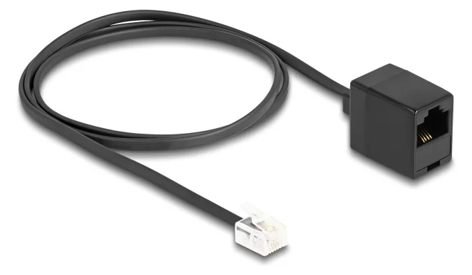 Delock Telefonkabel - RJ-11 (M) zu RJ-45 (W), Ansicht 3