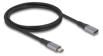 Delock USB 40 Gbps Verlängerungskabel Type-C Stecker zu Buchse PD 3.1 240 W 1 m grau - Digital/Daten von LumaTech