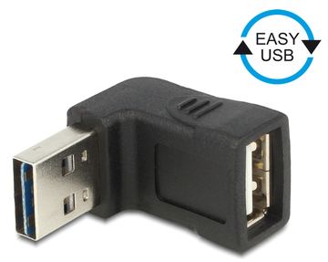 Delock USB-Adapter - USB (W) zu USB (M) - 90° Stecker von LumaTech