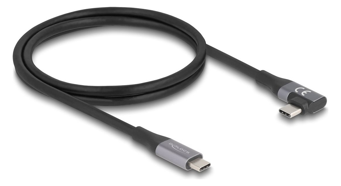 Delock USB-C 40 Gbps gewinkelt links/rechts PD 3.1 Extended - Kabel - Digital/Daten von LumaTech