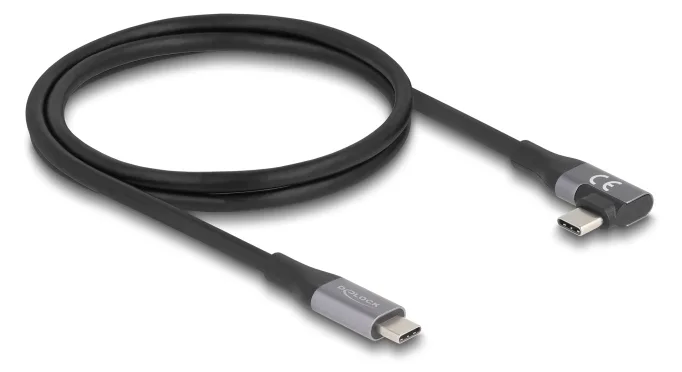 Delock USB-C 40 Gbps gewinkelt links/rechts PD 3.1 Extended - Kabel - Digital/Daten, Ansicht 3