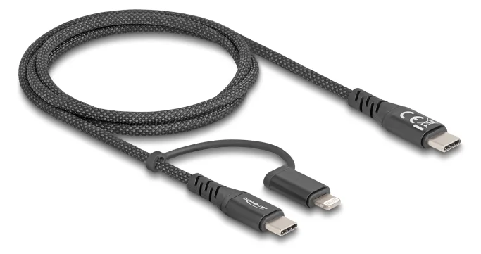Delock USB-Kabel - 24 pin USB-C (M) zu Lightning, 24 pin USB-C (M) - 2 m, Ansicht 2