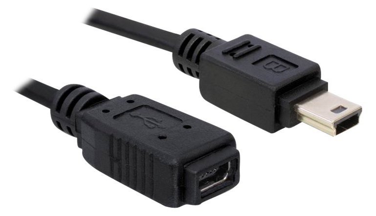 Delock USB-Kabel - Mini-USB, Typ B (M) zu Mini-USB, Typ B (W) von LumaTech