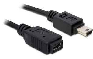 Delock USB-Kabel - Mini-USB, Typ B (M) zu Mini-USB, Typ B (W), Ansicht 2