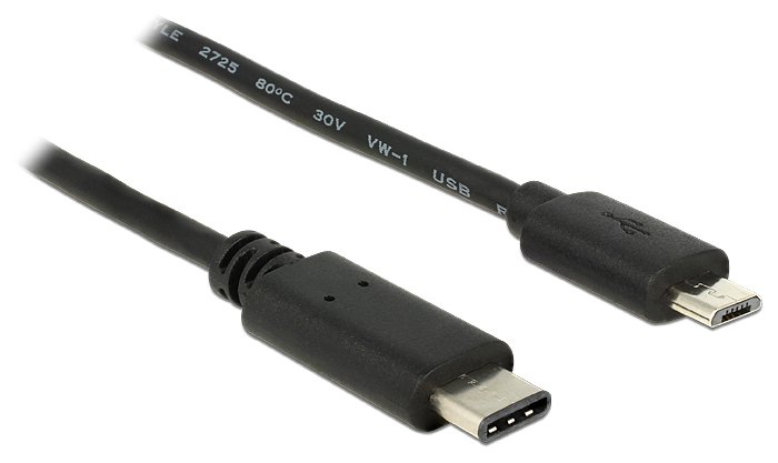 Delock USB-Kabel - USB-C (M) bis Micro-USB Typ B (M) von LumaTech