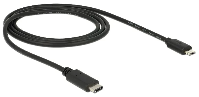 Delock USB-Kabel - USB-C (M) bis Micro-USB Typ B (M), Ansicht 2