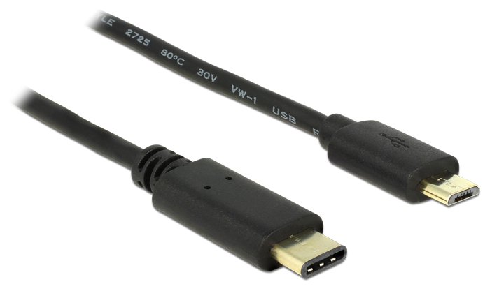 Delock USB-Kabel - USB-C (M) bis Micro-USB Typ B (M) von LumaTech