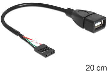 Delock USB-Kabel intern auf extern - USB (W) von LumaTech