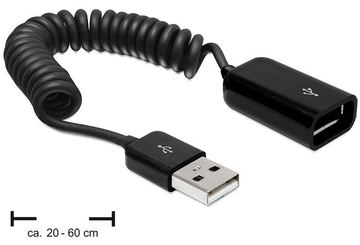Delock USB-Verlängerungskabel - USB (M) zu USB (W) von LumaTech