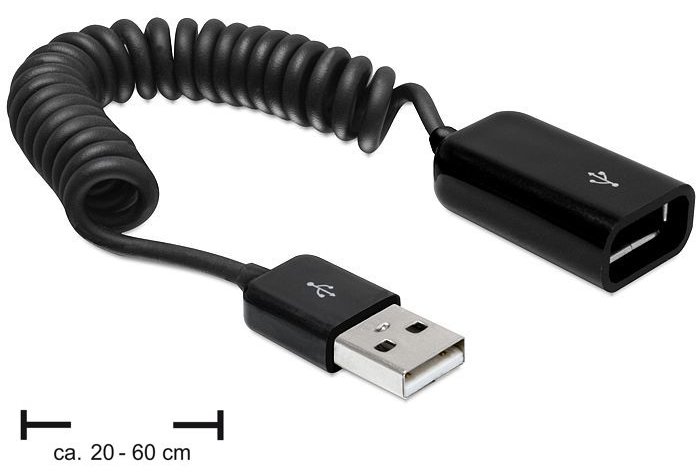 Delock USB-Verlängerungskabel - USB (M) zu USB (W) von LumaTech