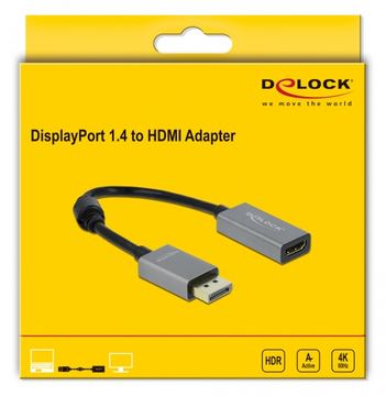 Delock Videoadapter - DisplayPort männlich zu HDMI weiblich von LumaTech