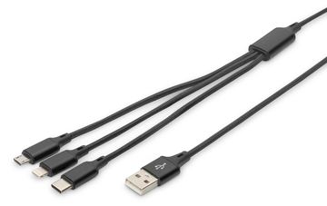 DIGITUS 3-in-1 Ladekabel, für Apple, Android und Google-Pixel Geräte von LumaTech